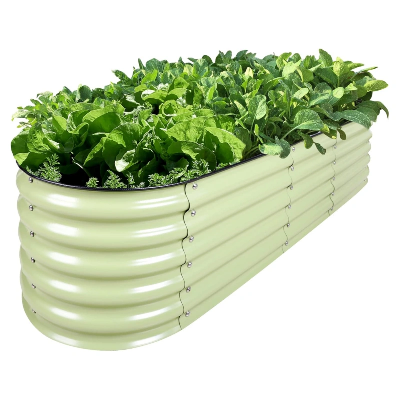 oval garden bed